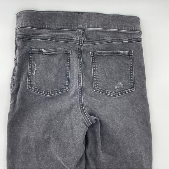 SPANX Distressed Ankle Raw Hem Skinny Jeans/Jeggings Black Size S - Picture 9 of 13